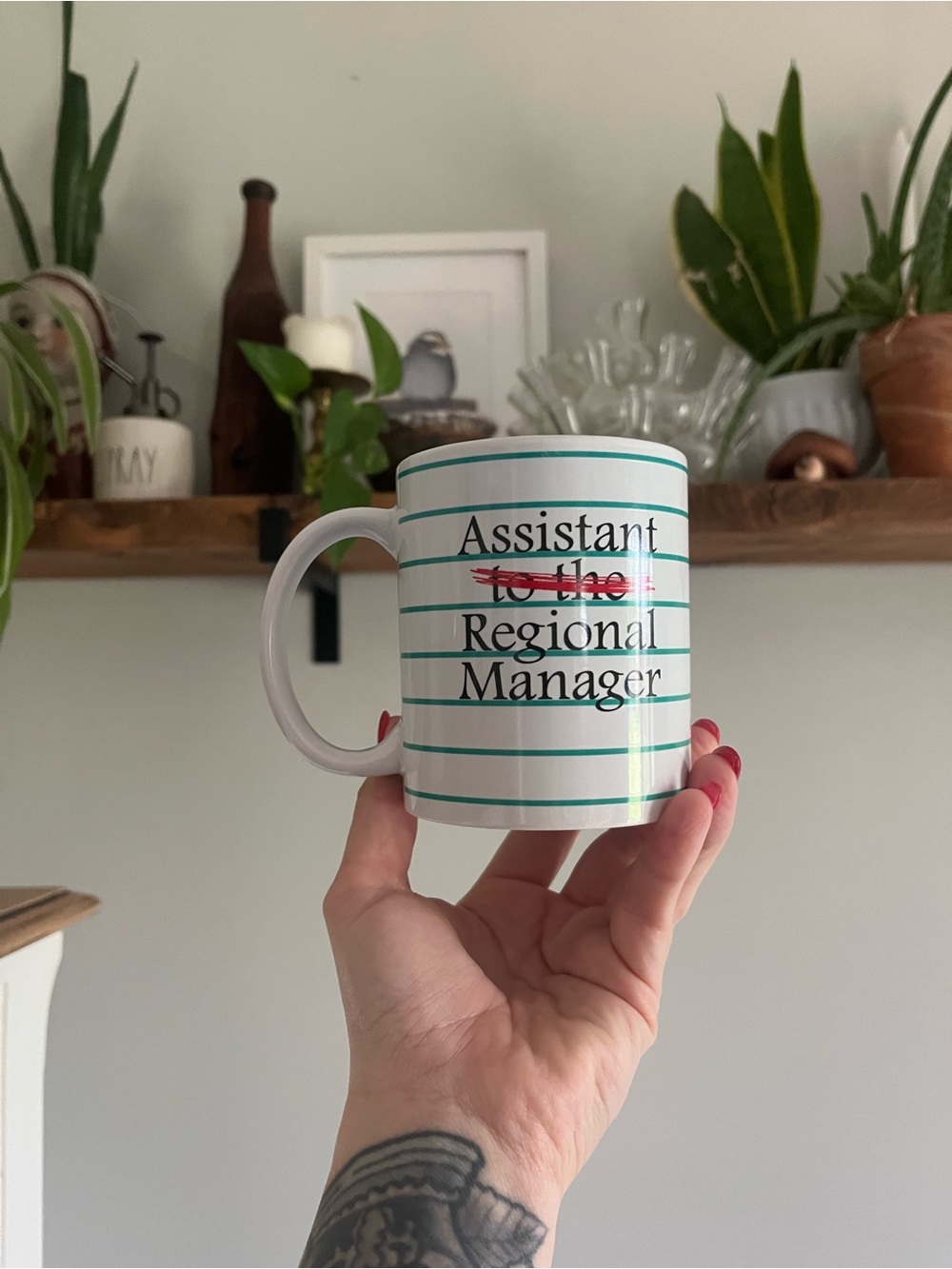 The Office Assistant to the Regional Manager Striped Ceramic Mug